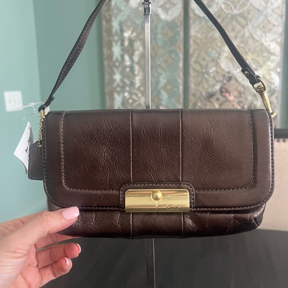 Coach Kristin Metallic Clutch - Picture 1 of 10